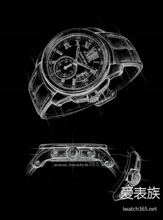 Calibre de Cartier watch, calibre 1904 PS MC movement draft.jpg_760y760.jpg
